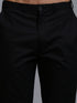 Vastramay Men's Black Cotton Kurta with Pant Set